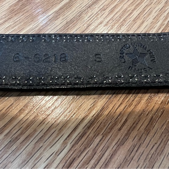 Jenny and the Boys Vintage‎ 90s Metal Stud Black Leather Statement Belt - Picture 4 of 7